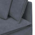 Modular Sofa with Cushions Velvet Dark Grey