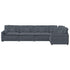 Modular Sofa with Cushions Velvet Dark Grey