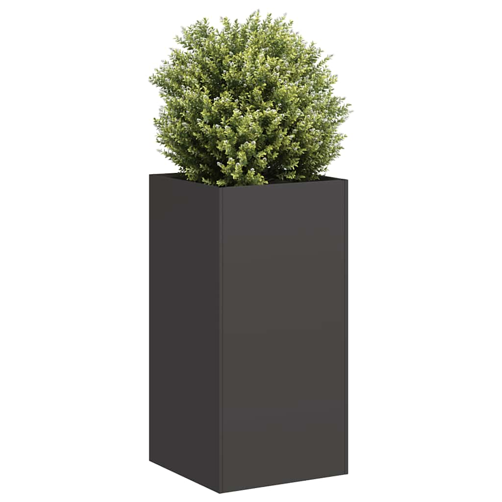 Planter Black 40x40x80 cm Cold-rolled Steel