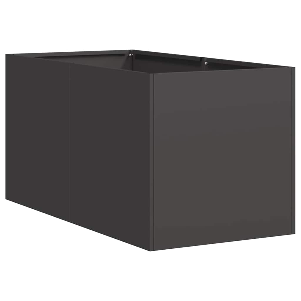 Planter Black 40x80x40 cm Cold-rolled Steel