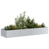 Planter 280x80x40 cm Galvanised Steel