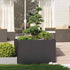 Planter Black 120x80x80 cm Steel