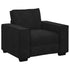 3 Piece Sofa Set with Cushions Black Velvet