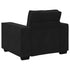 3 Piece Sofa Set with Cushions Black Velvet