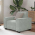 Sofa Chair Light Grey 59 cm Velvet