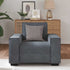 Sofa Chair Dark Grey 59 cm Velvet