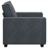 Sofa Chair Dark Grey 59 cm Velvet