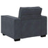 Sofa Chair Dark Grey 59 cm Velvet