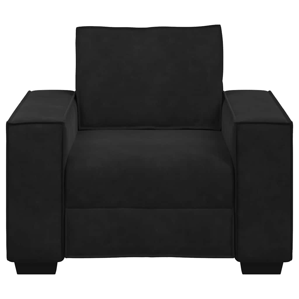 Sofa Chair Black 59 cm Velvet