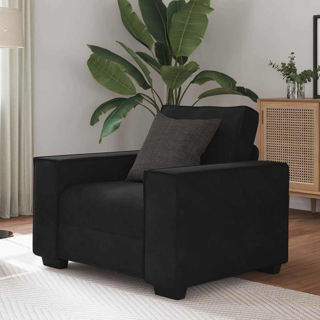 Sofa Chair Black 59 cm Velvet