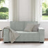 2-Seater Sofa Light Grey 120 cm Velvet