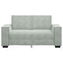 2-Seater Sofa Light Grey 120 cm Velvet