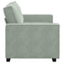 2-Seater Sofa Light Grey 120 cm Velvet