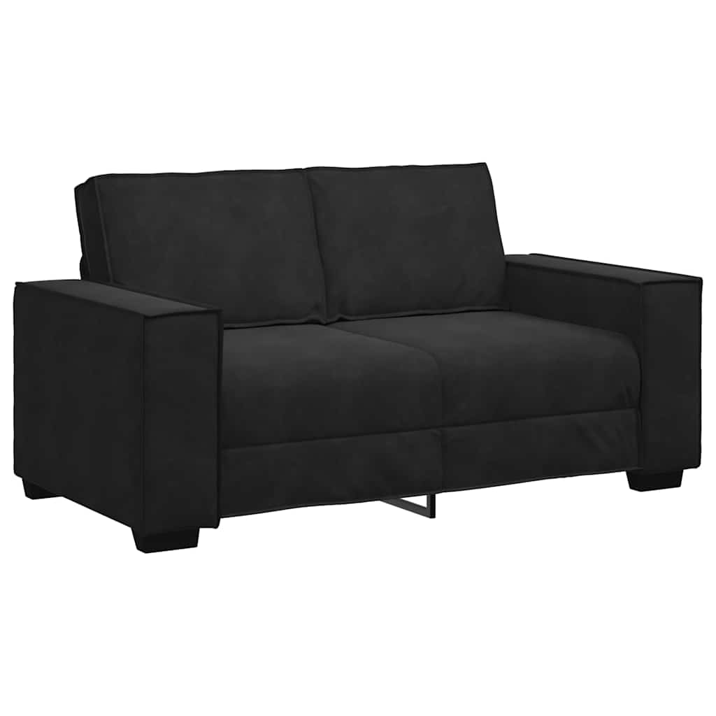 2-Seater Sofa Black 120 cm Velvet