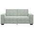 2-Seater Sofa Light Grey 140 cm Velvet