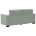 2-Seater Sofa Light Grey 140 cm Velvet