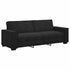 3-Seater Sofa Black 180 cm Velvet