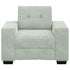 Sofa Chair Light Grey 59 cm Velvet