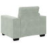 Sofa Chair Light Grey 59 cm Velvet