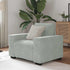 Sofa Chair Light Grey 59 cm Velvet