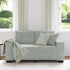 Loveseat Sofa Light Grey 120 cm Velvet