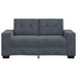 Loveseat Sofa Dark Grey 120 cm Velvet