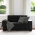 Loveseat Sofa Black 120 cm Velvet