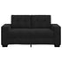 Loveseat Sofa Black 120 cm Velvet