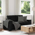 Loveseat Sofa Black 120 cm Velvet