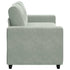 Loveseat Sofa Light Grey 140 cm Velvet