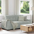 Loveseat Sofa Light Grey 140 cm Velvet