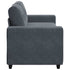 Loveseat Sofa Dark Grey 140 cm Velvet