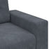 Loveseat Sofa Dark Grey 140 cm Velvet