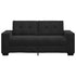 Loveseat Sofa Black 140 cm Velvet