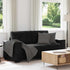 Loveseat Sofa Black 140 cm Velvet