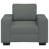 Sofa Chair Dark Grey 60 cm Fabric