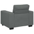 Sofa Chair Dark Grey 60 cm Fabric