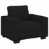 Sofa Chair Black 60 cm Fabric