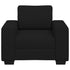 Sofa Chair Black 60 cm Fabric