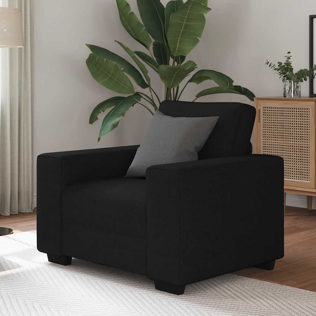 Sofa Chair Black 60 cm Fabric