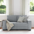 2-Seater Sofa Light Grey 120 cm Fabric