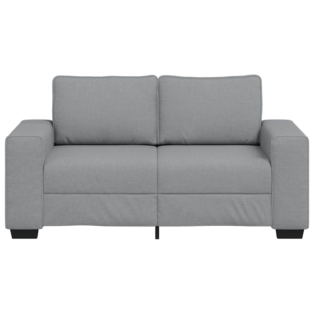 2-Seater Sofa Light Grey 120 cm Fabric