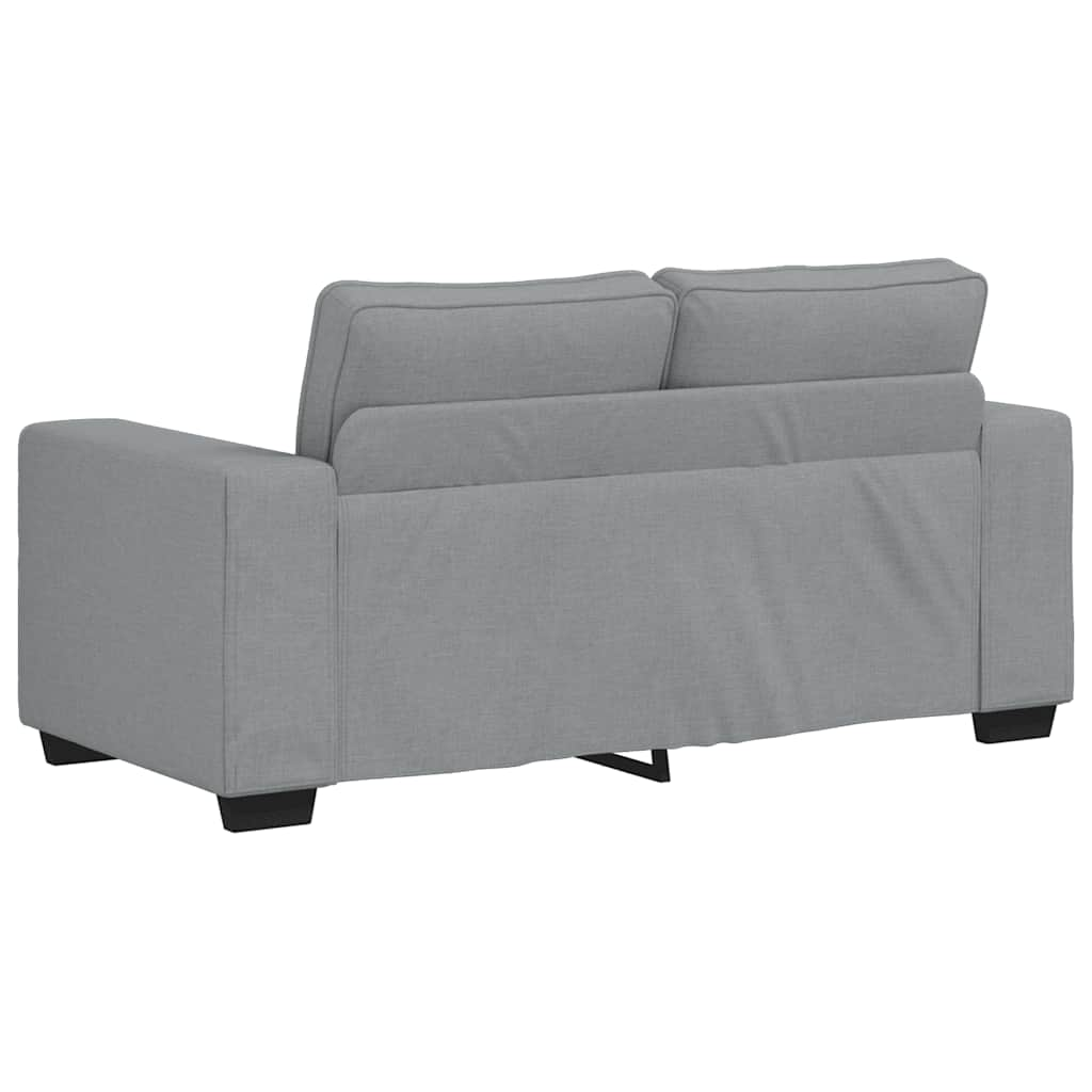 2-Seater Sofa Light Grey 120 cm Fabric