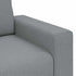 2-Seater Sofa Light Grey 120 cm Fabric