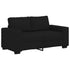 2-Seater Sofa Black 120 cm Fabric