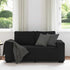 2-Seater Sofa Black 120 cm Fabric