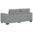 2-Seater Sofa Light Grey 140 cm Fabric