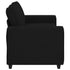 2-Seater Sofa Black 140 cm Fabric