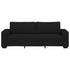 3-Seater Sofa Black 180 cm Fabric