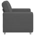 Sofa Chair Dark Grey 59 cm Corduroy Fabric